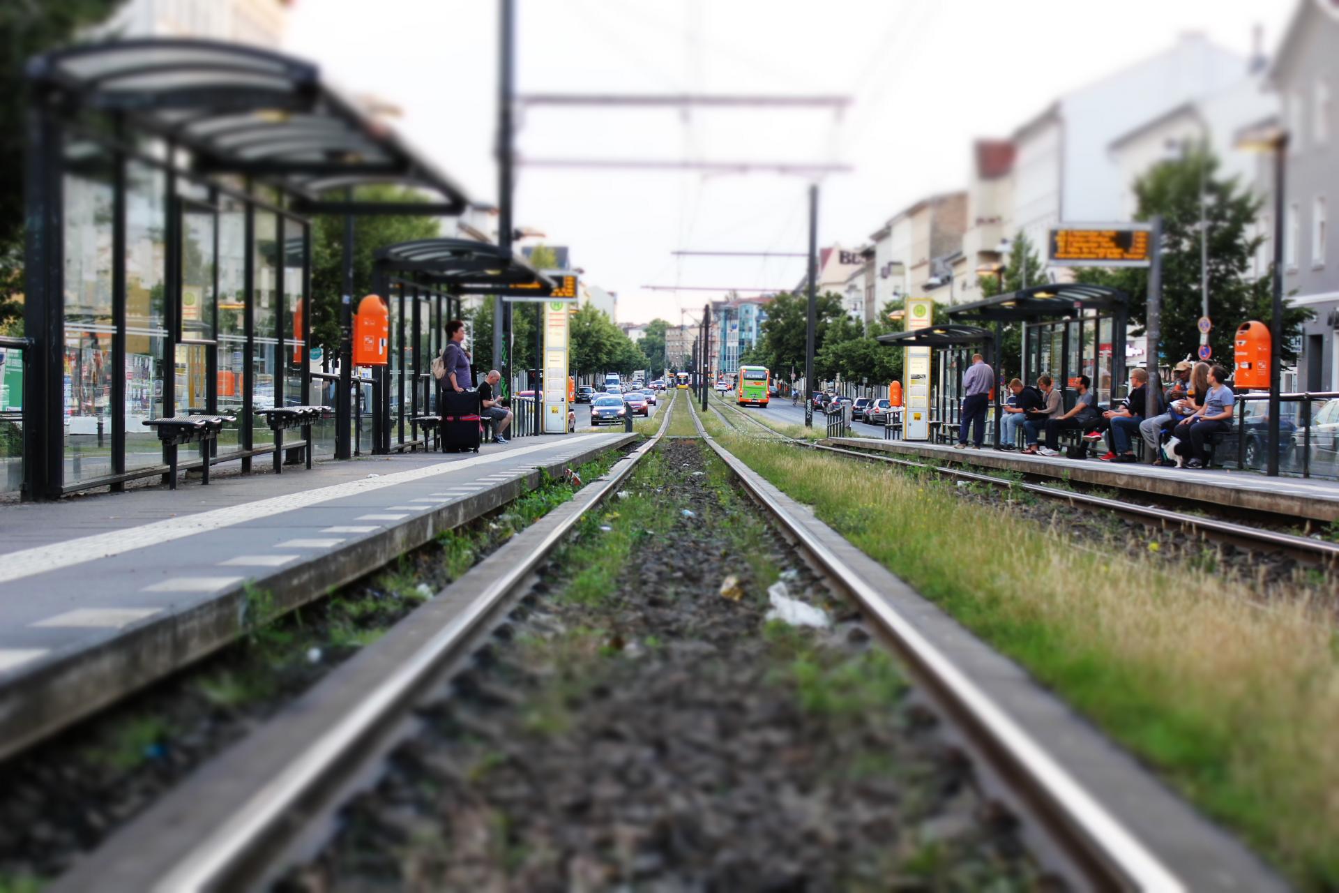 Straßenbahnschienen DigitalPHOTO