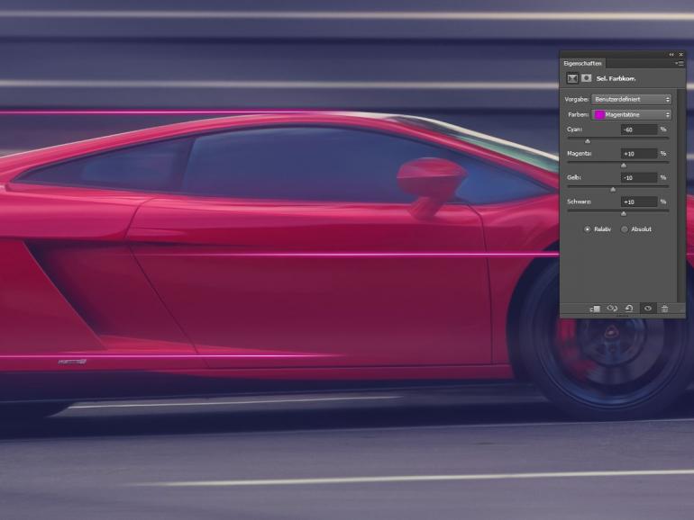 So erzeugen Sie dynamische Autobilder mit Photoshop
