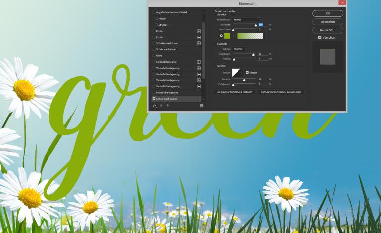 So gestalten Sie einen sommerlichen Texteffekt in Photoshop