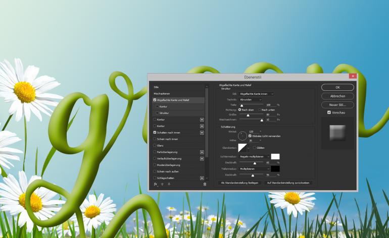 So gestalten Sie einen sommerlichen Texteffekt in Photoshop