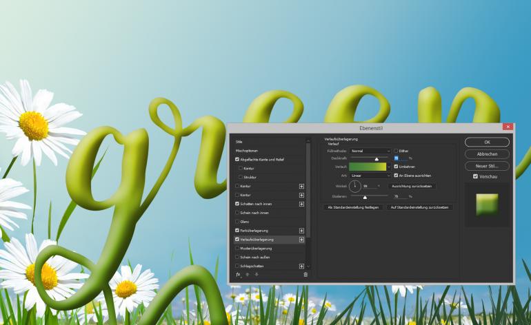 So gestalten Sie einen sommerlichen Texteffekt in Photoshop