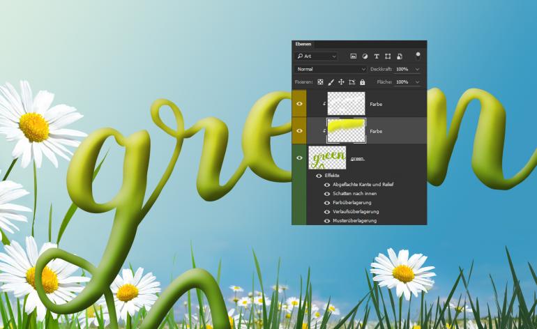 So gestalten Sie einen sommerlichen Texteffekt in Photoshop