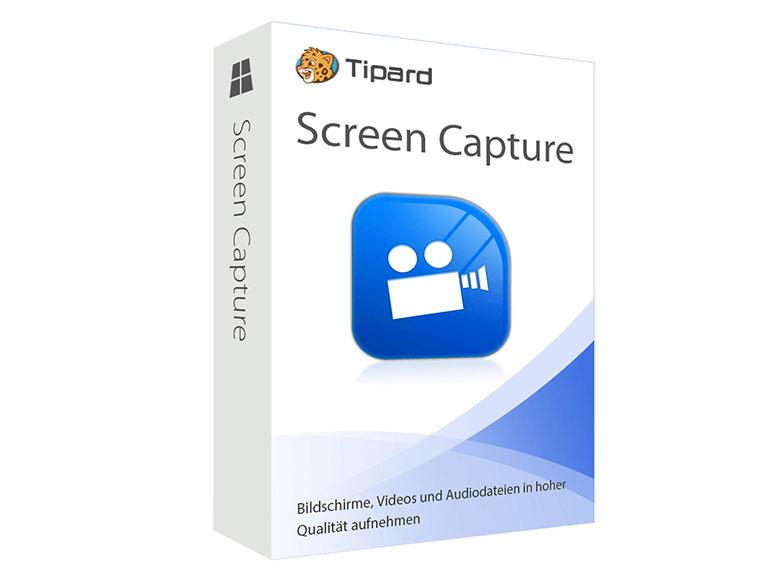 Tipard Screen Capture: Videos und Bildschirmfenster in höchster Qualität aufnehmen.