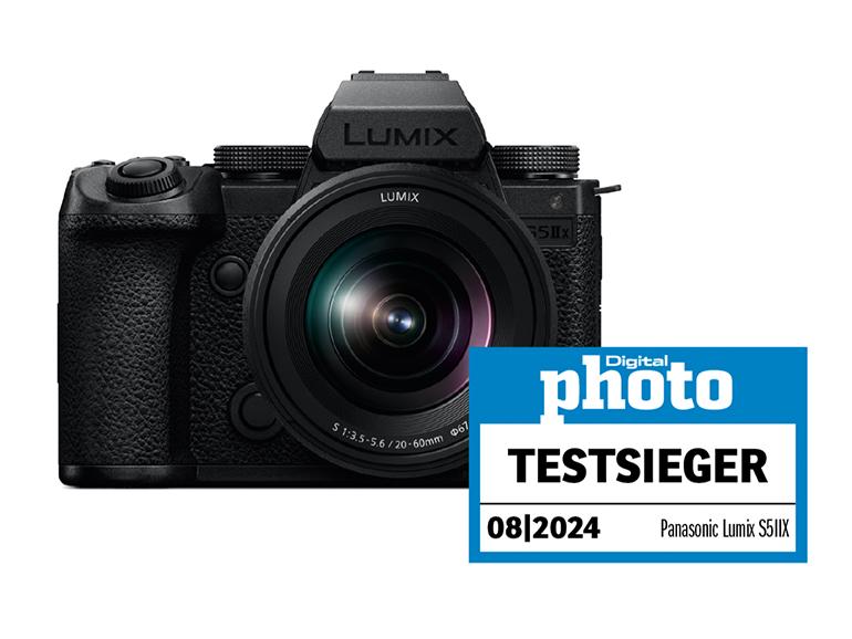 Panasonic Lumix S5IIX mit Testlogo