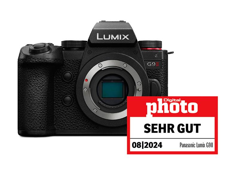 Panasonic Lumix G9II mit Testlogo