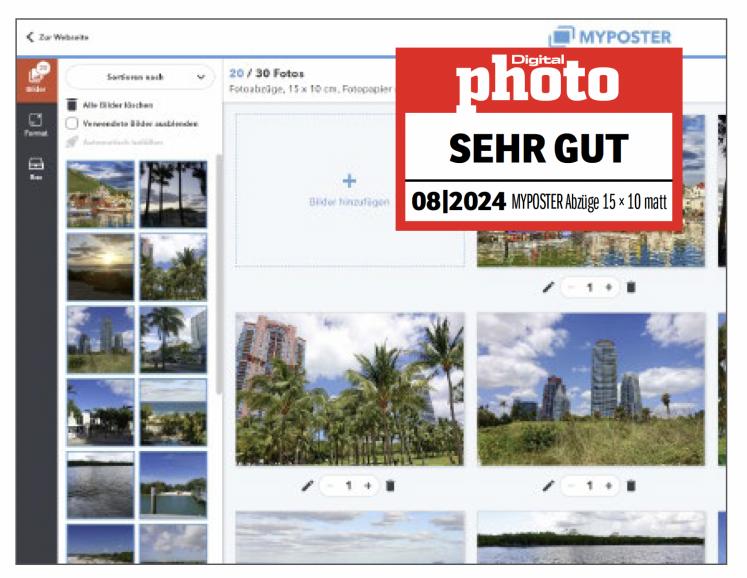 Myposter Fotoabzüge Testergebnis