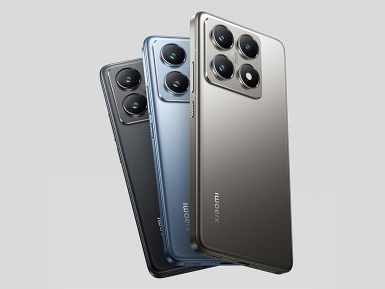 Das Xiaomi 14T Pro ist in den Farben Titan Gray, Titan Blue und Titan Black erhältlich.