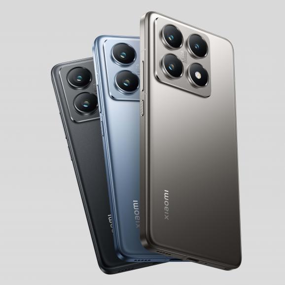 Das Xiaomi 14T Pro ist ab sofort in den Farben Titan Gray, Titan Blue und Titan Black erhältlich.