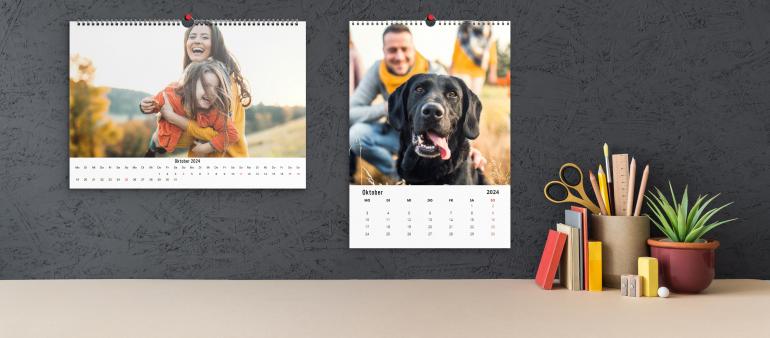 Wand-Fotokalender: Ein Fotokalender ist mehr als nur ein Kalender – er ist ein Jahr voller schöner Momente, festgehalten für Sie und Ihre Liebsten.