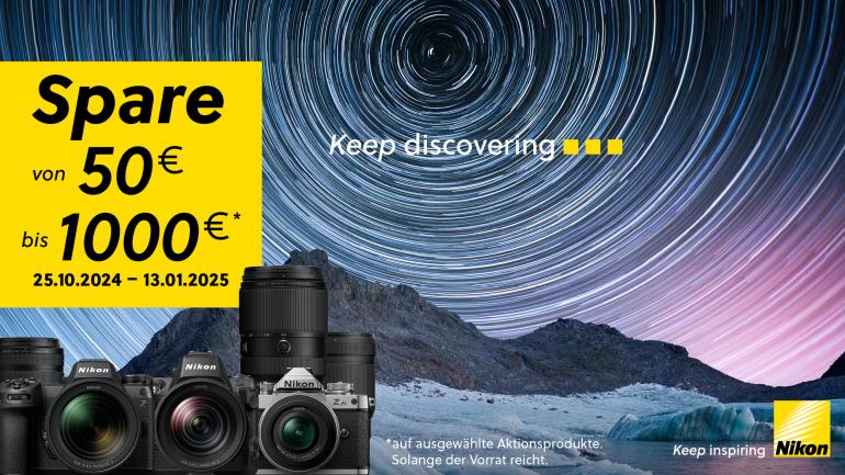 Sofort-Rabatt im Nikon Store sichern.