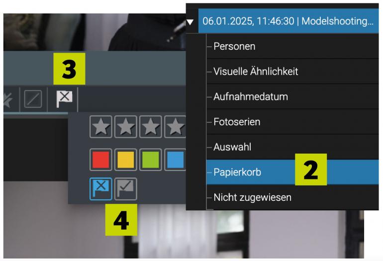 Abgelehnt-Markierung entfernen