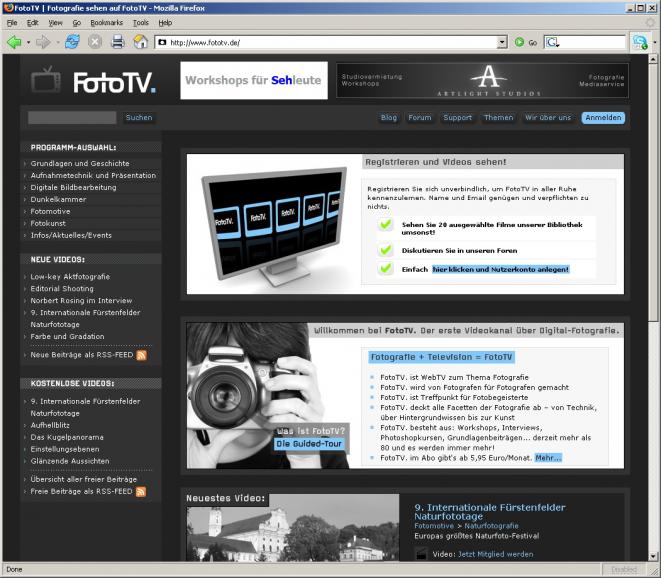 FotoTV startet im Internet