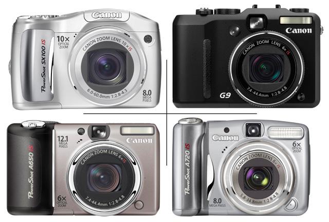 Canon: Vier neue PowerShot-Modelle