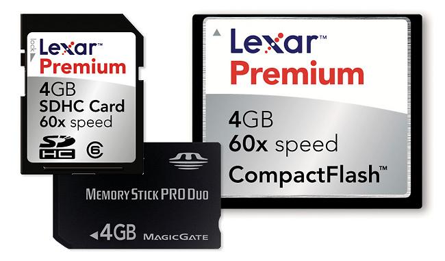 4GB-Speichermedien von Lexar