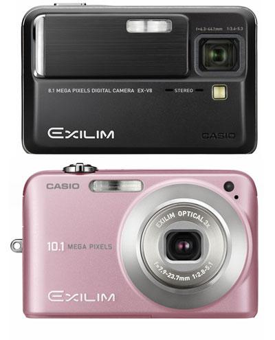 Casio Exilim EX-V8 und EX-Z1080