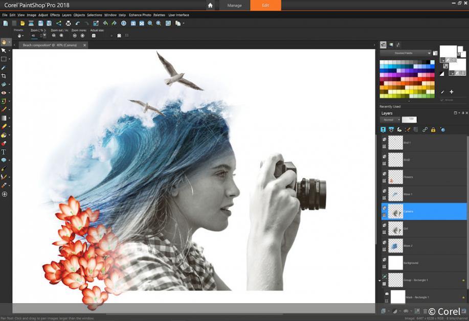 Corel PaintShop Pro 2018 im neuen Look | DigitalPHOTO